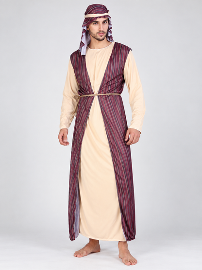 Arabic Carnival Costume with Headpiece and Belt