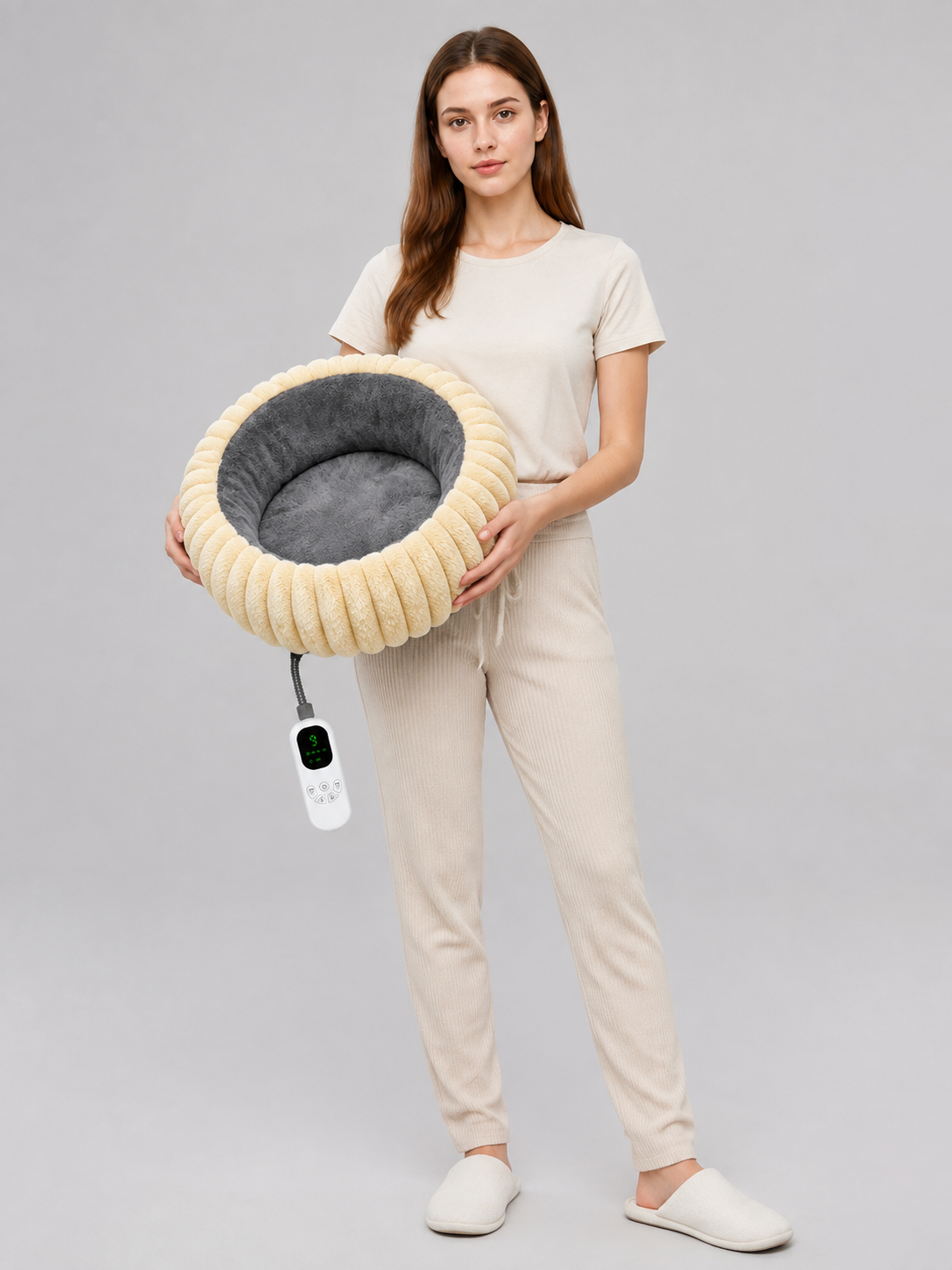 Round Heated Pet Bed product detail