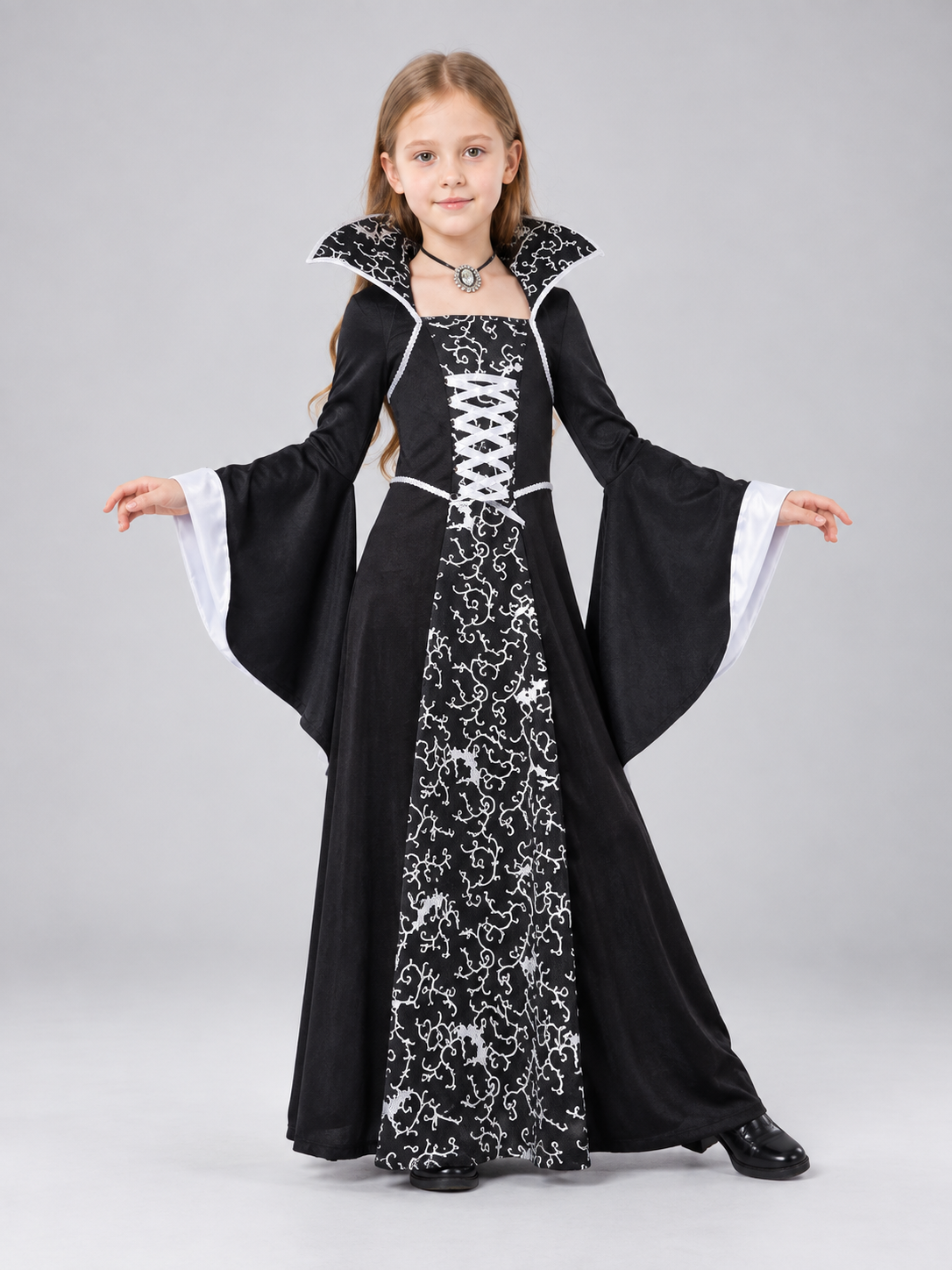 Vampire-Style Carnival Costume, Lace Dress