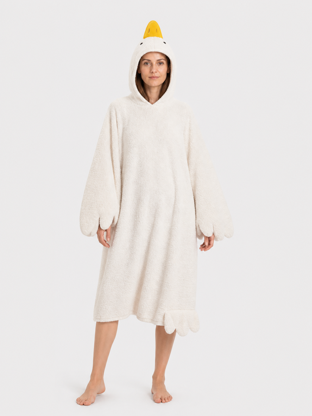White Goose Costume with Hood Costumes detail