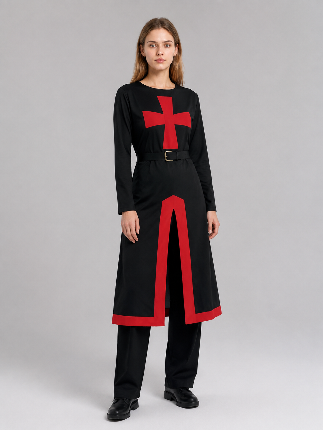 Medieval Knight Carnival Costume with a Red Cross Costumes detail