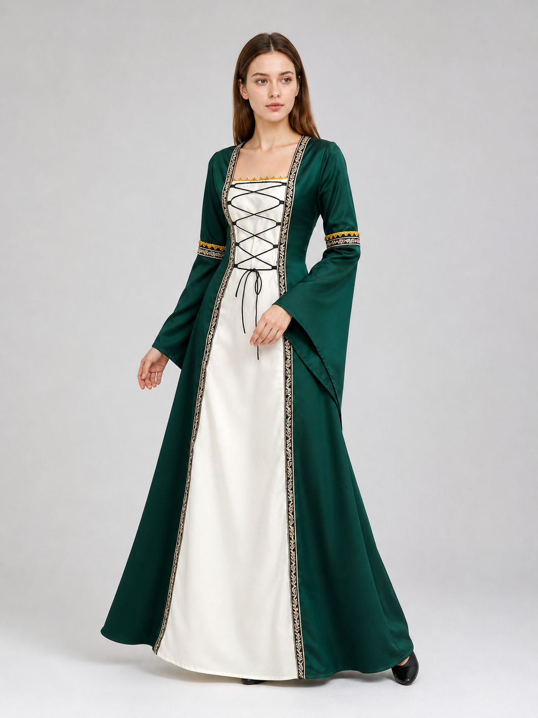 Medieval Renaissance-Style Costume Dress