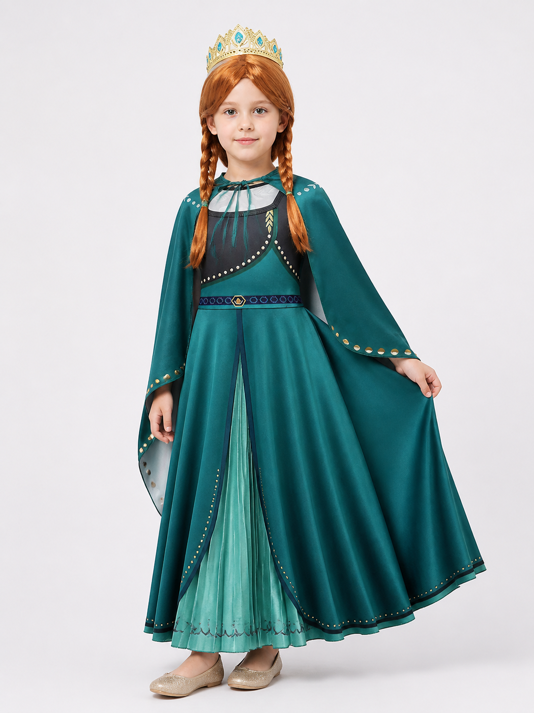 Turquoise Princess Costume for Cosplay Costumes detail