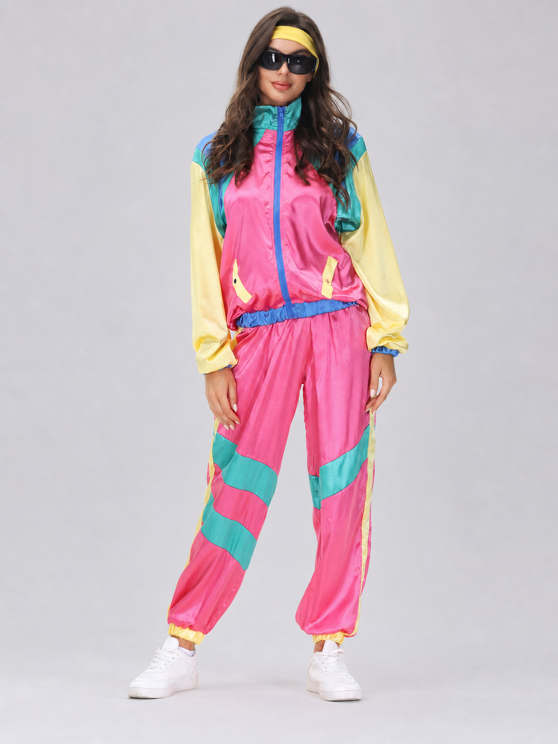 Retro Sports-Style Two-Piece Stage Costume