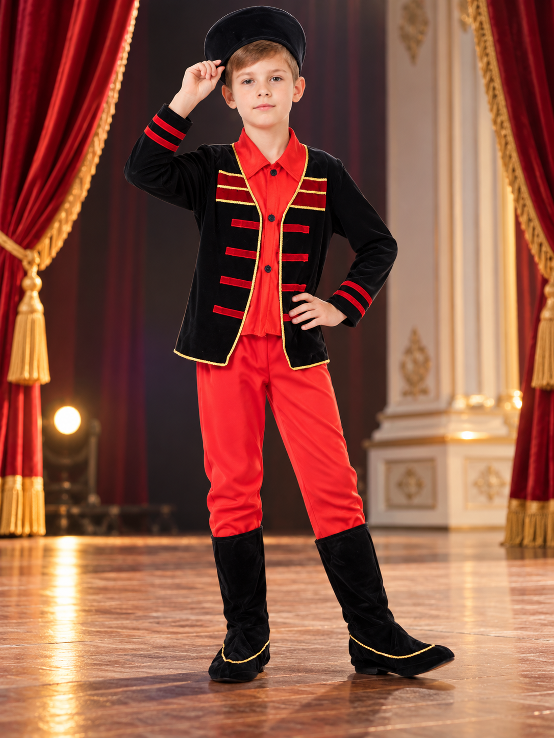 Children's Carnival Costume in Russian Stage Style Costumes detail
