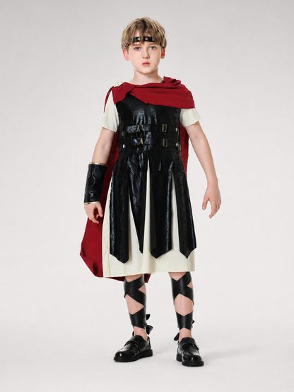 Retro Palace-Style Costume with Dress and Cape
