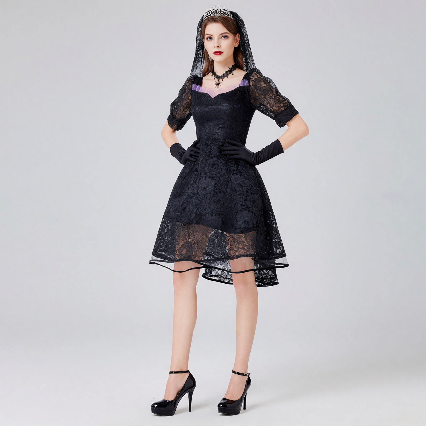 Black Gothic Lace Dress