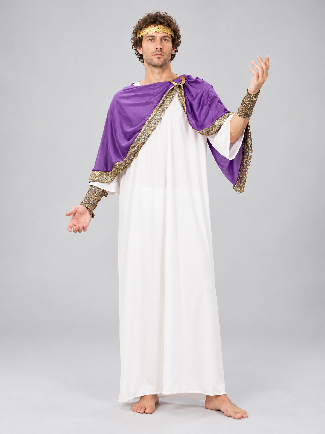 Ancient-Style Costume with Tunic and Cape
