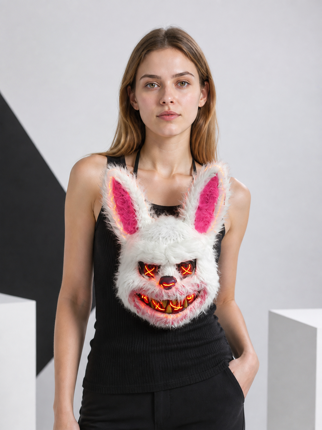 Glowing Carnival Mask for Halloween and Cosplay Costume Masks detail