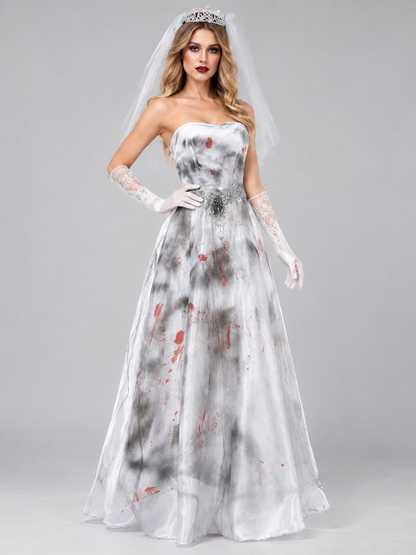 Ghost Halloween Costume with Crown