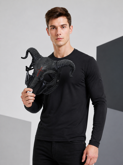 Goat Skull Carnival Mask for Halloween and Cosplay