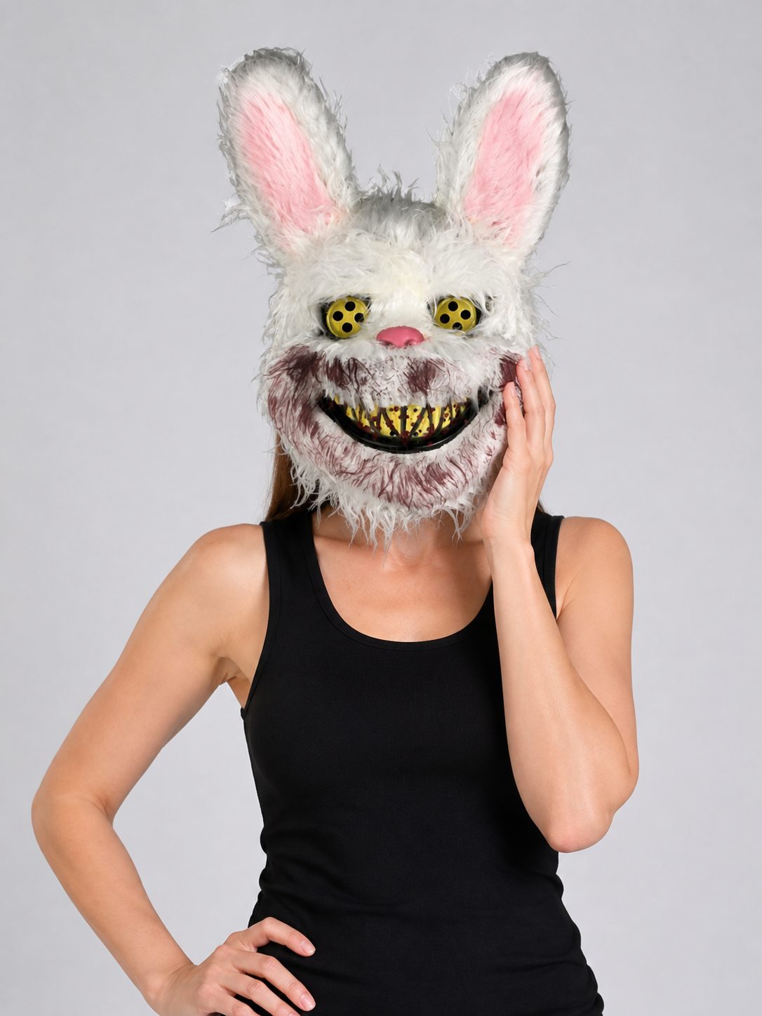 Halloween Blood-Stained Rabbit Headpiece Costume Headwear detail