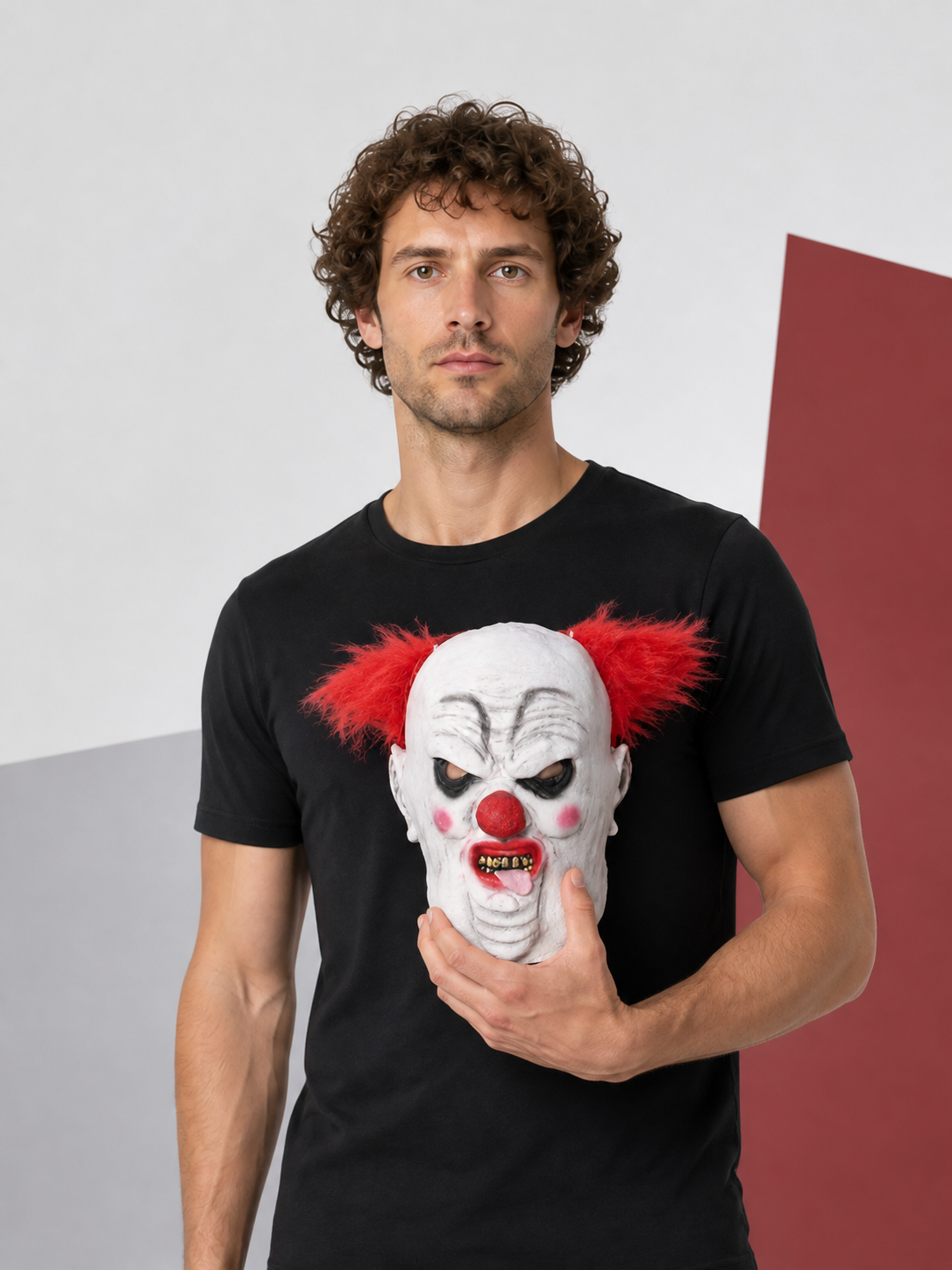 Carnival Clown Mask for Halloween and Cosplay Costume Masks detail