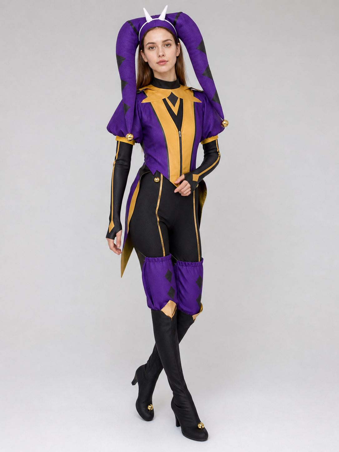 Theatrical Jester-Style Clown Costume