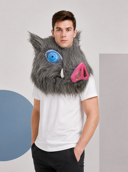 Wild Boar Carnival Mask for Halloween and Cosplay Costume Masks detail