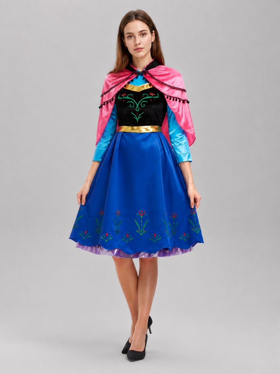 Costume with Dress and Pink Cape Costume Dresses detail