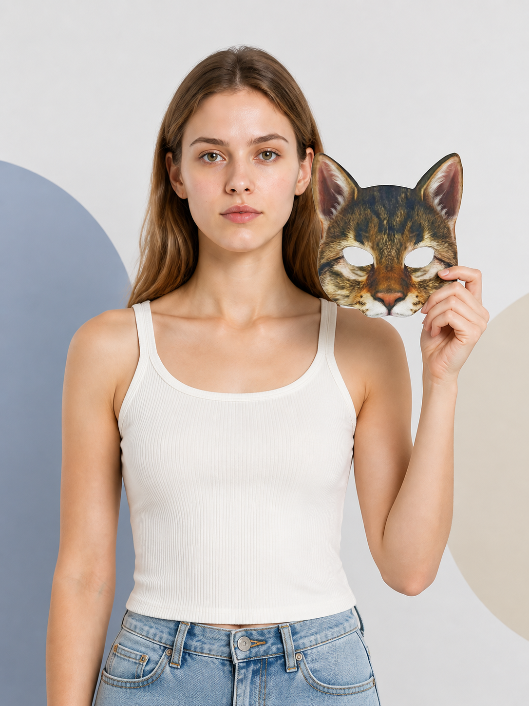 Cat Carnival Mask for Halloween and Cosplay Costume Masks detail