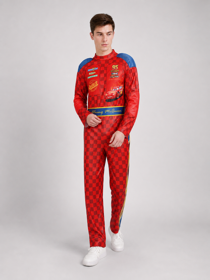 Racing Driver Cosplay Costume: Jumpsuit and Cap