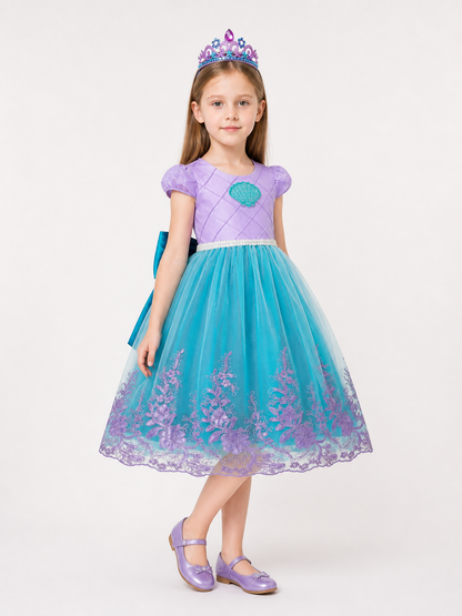 Halloween Mermaid Princess Costume on-model front view