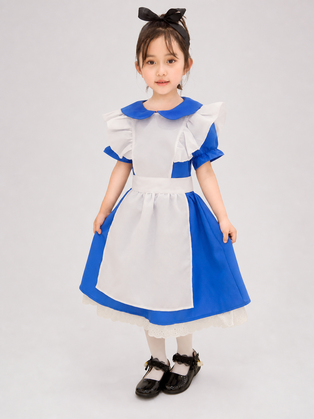 Children's princess dress with apron for a party