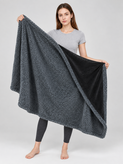 Reversible Plush Pet Blanket Wearable Blankets detail