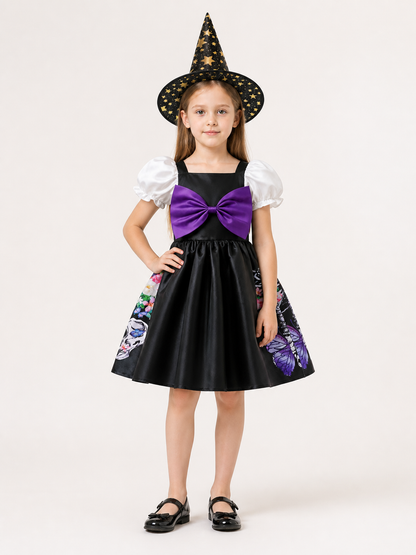 Carnival Costume Set: Witch Dress and Hat Costume Dresses detail