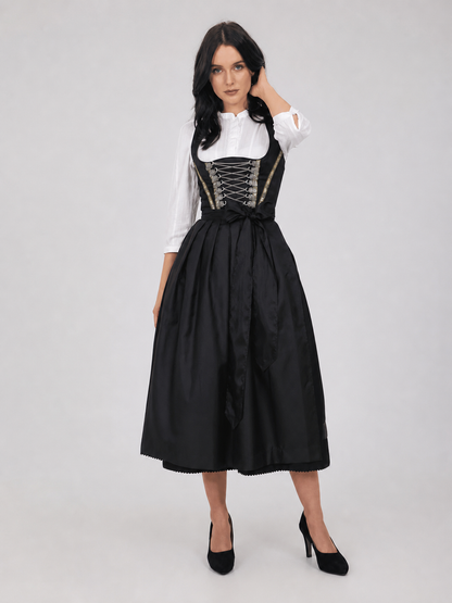 Historical Ethnic Dress with a Corset-Style Bodice