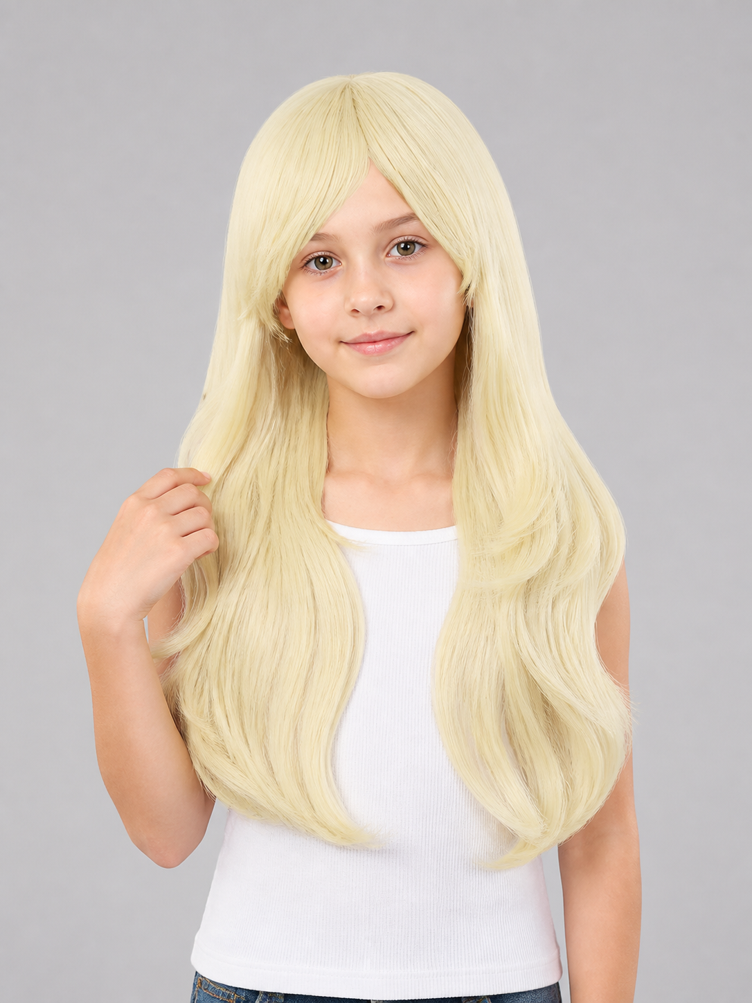 Golden Carnival Wig for Halloween and Cosplay Costume Wigs detail