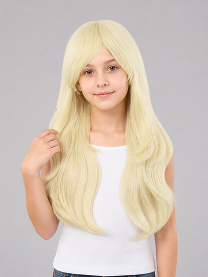 Golden Carnival Wig for Halloween and Cosplay Costume Wigs detail