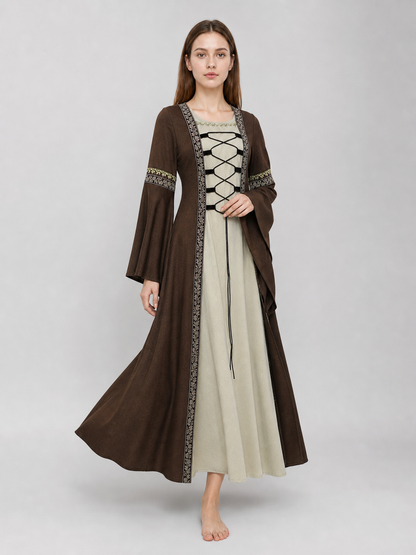 Long Renaissance-Style Dress with Sleeves
