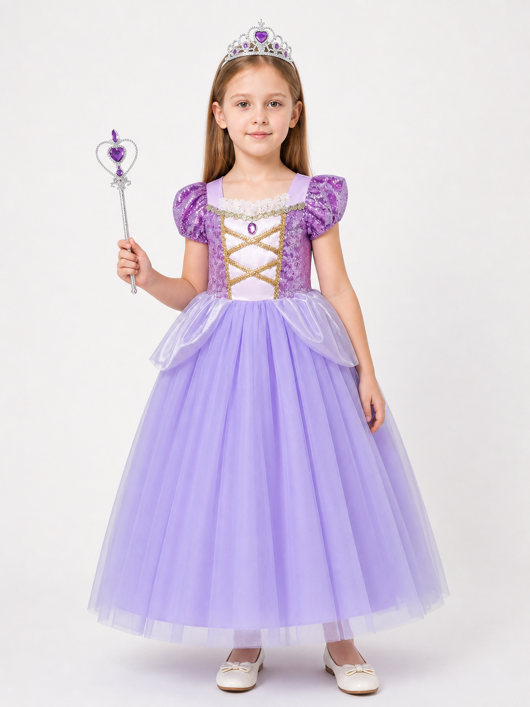 Purple Princess Costume for Halloween Costumes detail