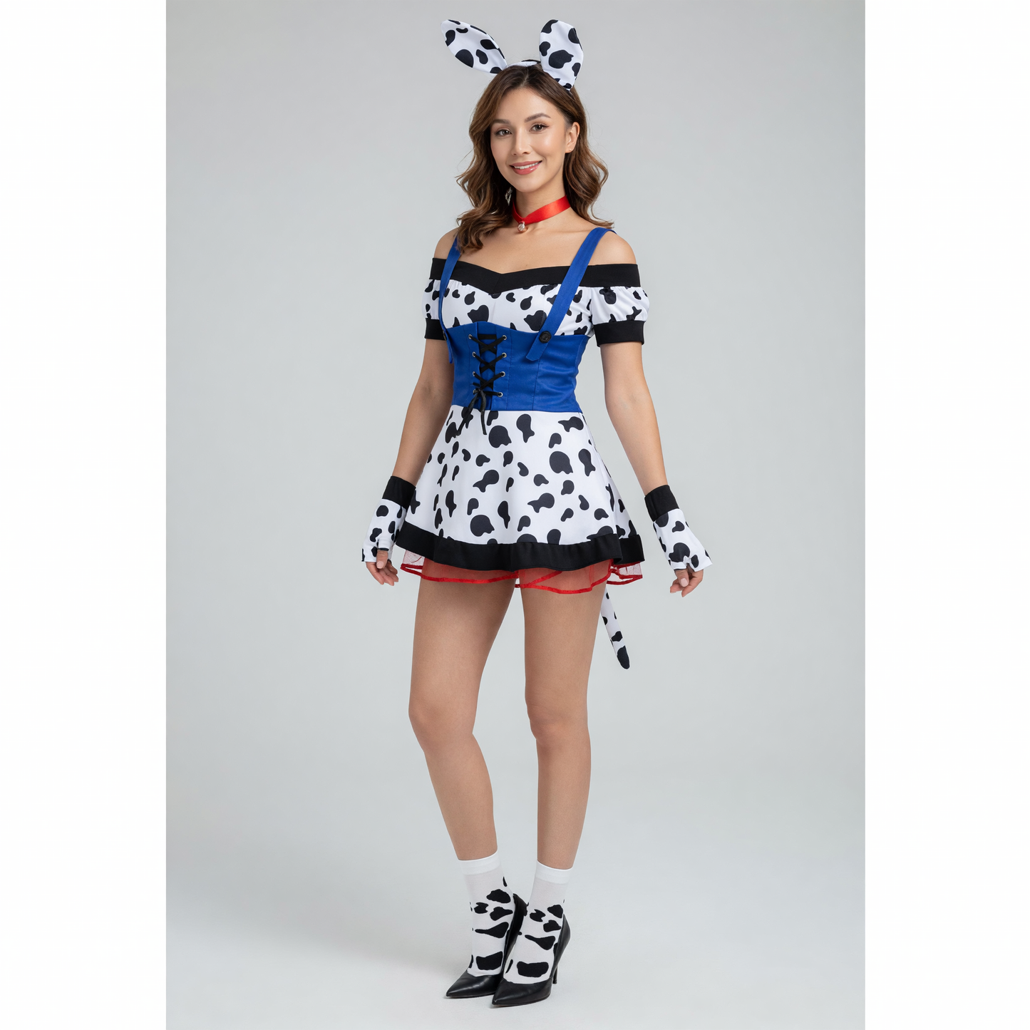 Cow Costume with Ears and Tail