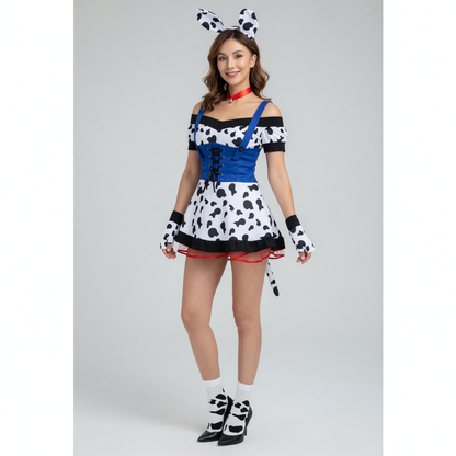Cow Costume with Ears and Tail