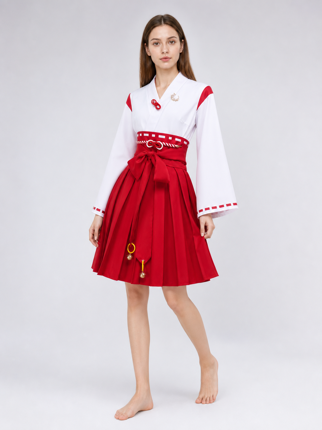 Silent Hill Red and White Cosplay Dress with Belt