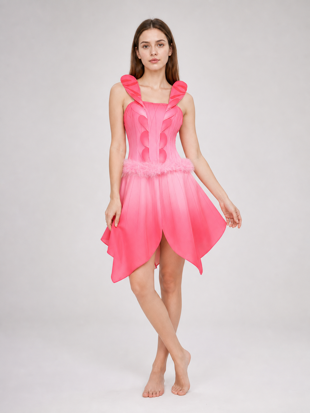 Pink “Flower Fairy” Cosplay Dress