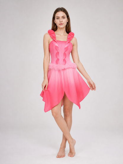 Pink “Flower Fairy” Cosplay Dress