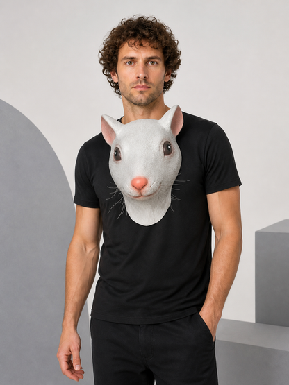 White Mouse Carnival Mask for Halloween