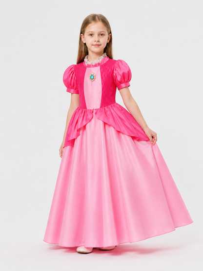 Bright Pink Princess Costume for Halloween Costumes detail