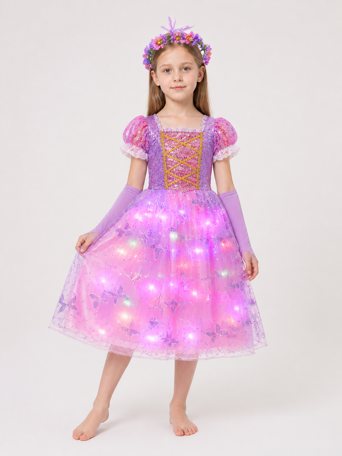 Light-Up Princess Costume for Halloween