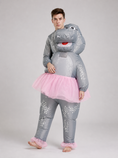 Hippo Costume with Pink Tutu