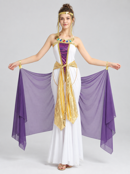 Ancient Egyptian-Style Draped Carnival Costume