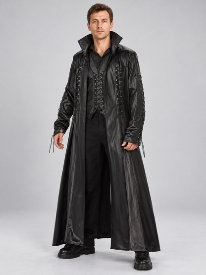 Black Vampire Costume: Cape, Vest, Pants