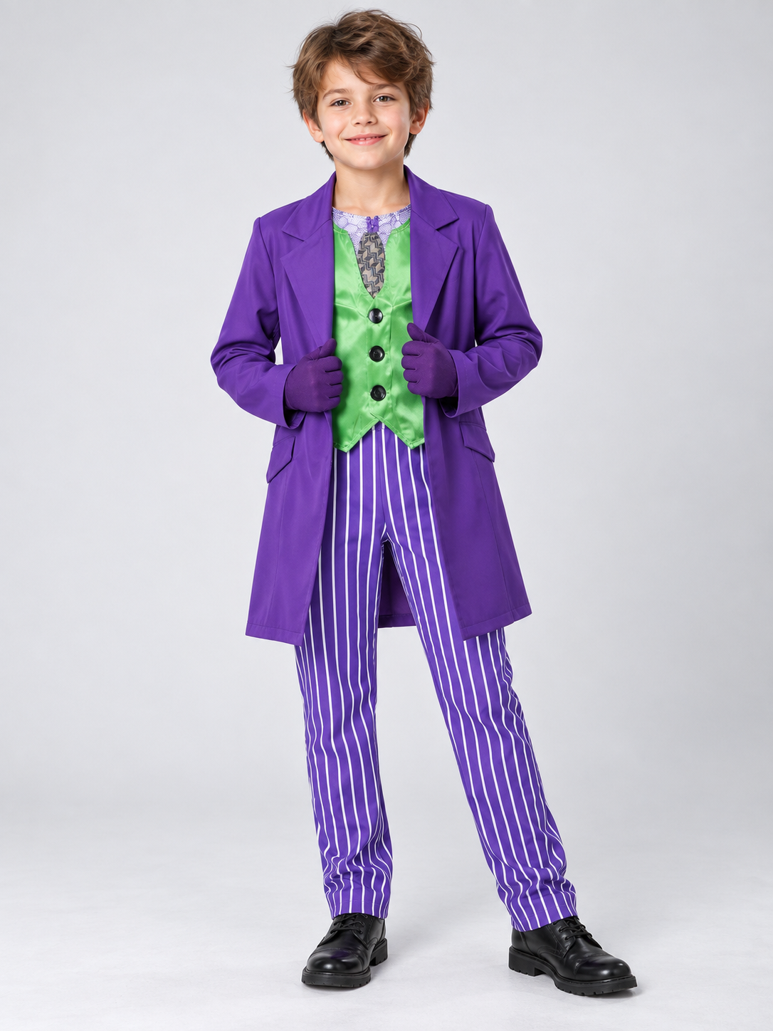 Carnival costume: jacket, vest, pants, gloves
