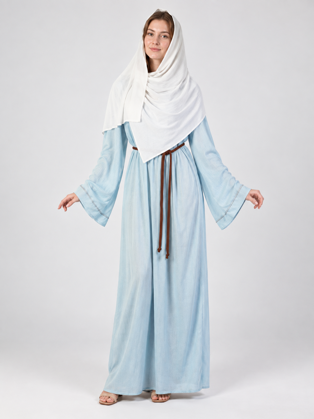 Adult Arabic Carnival Costume with Headscarf and Belt