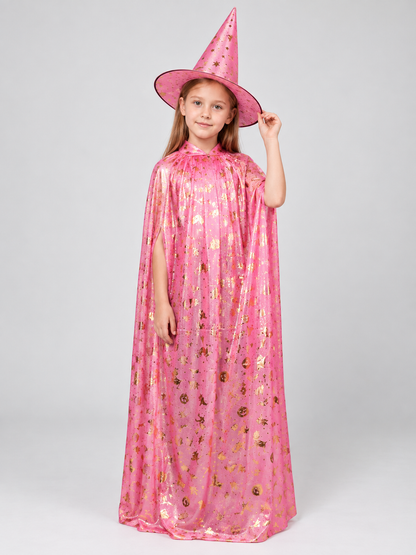 Witch Carnival Costume with Gold Print