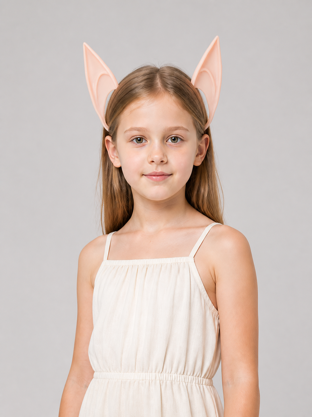 Pink Carnival Headband with Pointed Ears for Halloween Costume Headwear detail