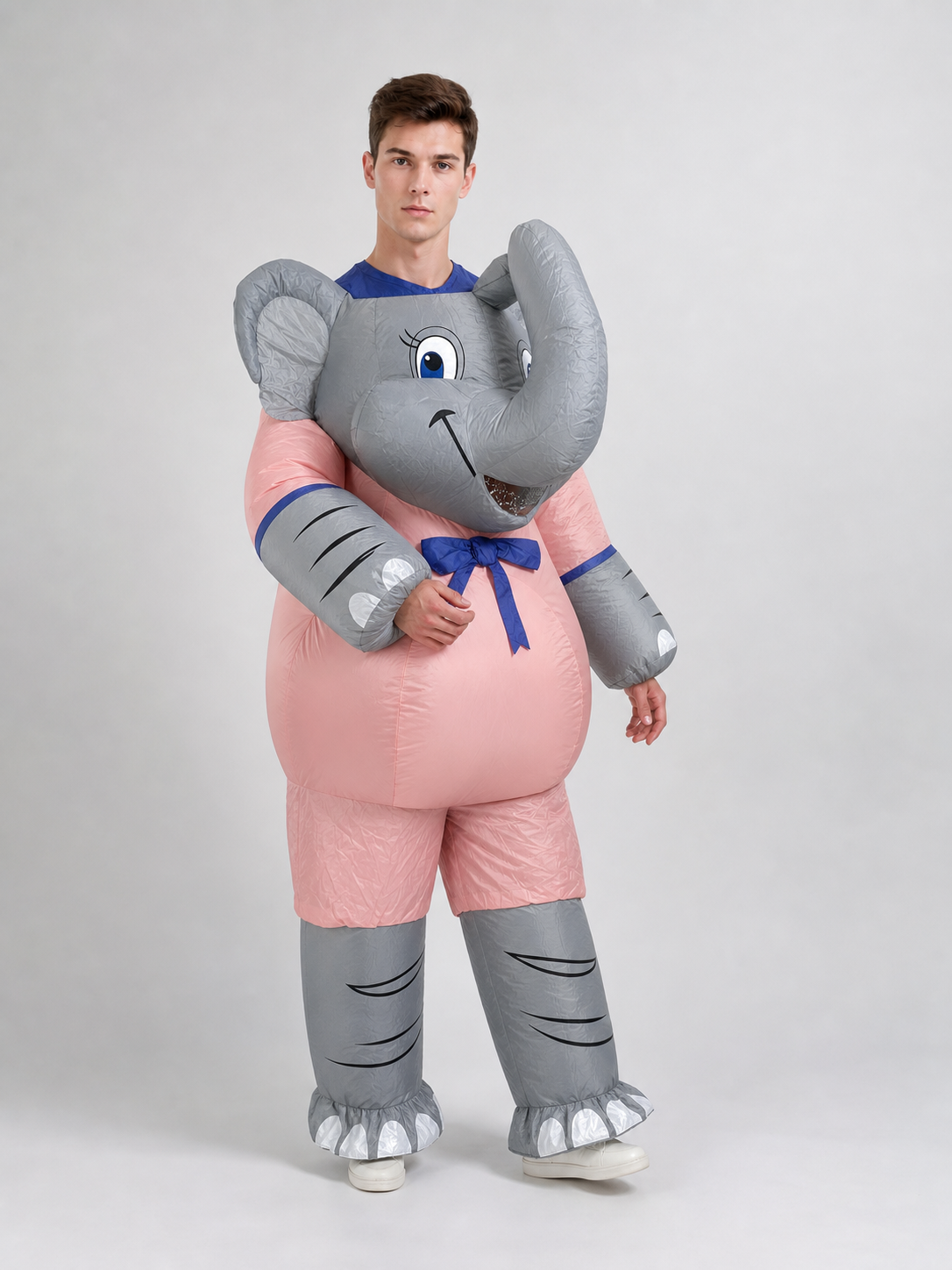 Full-size elephant mascot costume for parties
