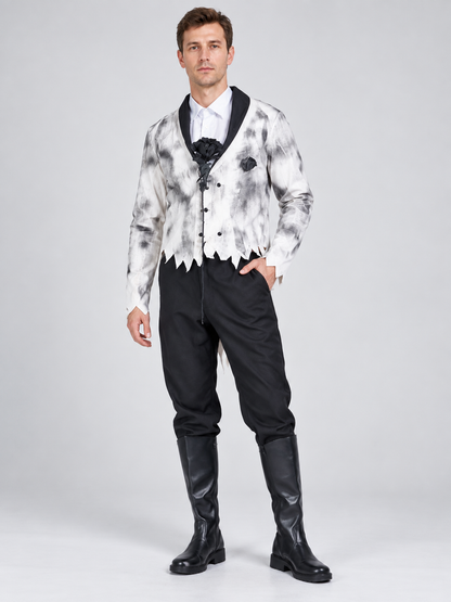 Halloween Carnival Costume with Rose Brooch