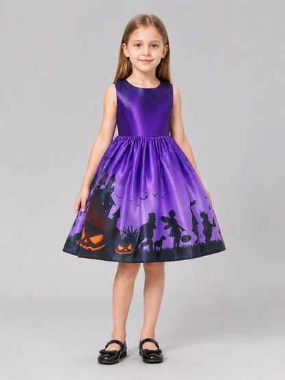 Children's Carnival Dress with Witch Hat Costume Dresses detail