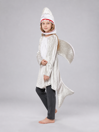 Silver Shark Costume for Role Play